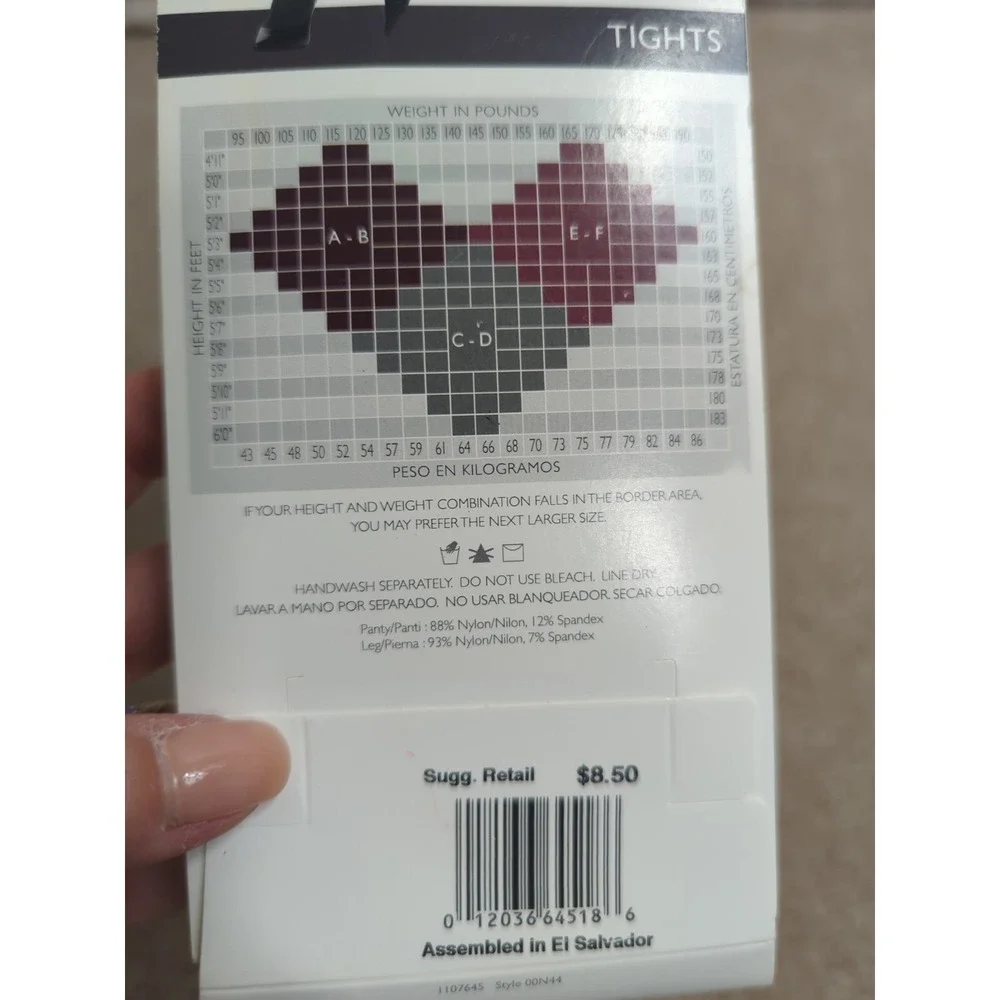 Hanes Silk Reflections Control Top Opaque Tights‎ Charcoal Size AB